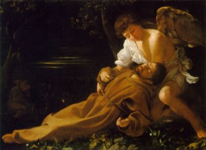  Photograph - The Stigmatization of Saint Francis  c.1596 by Caravaggio