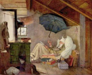  Photograph - A Poor Poet by Carl Spitzweg
