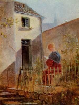  Photograph - In the Garden by Carl Spitzweg