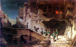  Photograph - The patrol by Carl Spitzweg