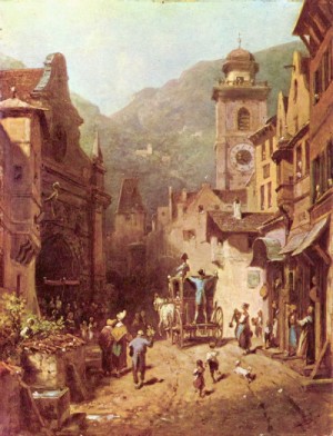  Photograph - The Visit of Prince by Carl Spitzweg
