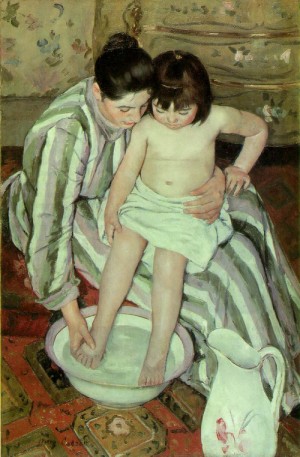 Photograph - La Toilette ( The Bath)     c. 1891 by Cassatt,Mary