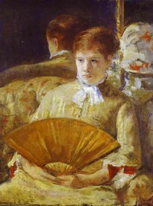 Oil cassatt,mary Painting - Miss Mary Ellison. c. 1880 by Cassatt,Mary