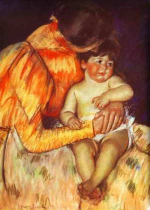 Oil cassatt,mary Painting - Mother and Child 1893 by Cassatt,Mary