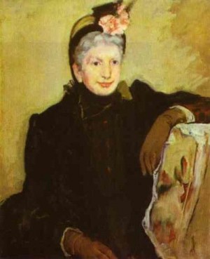 Oil cassatt,mary Painting - Portrait of an Elderly Lady. c. 1887 by Cassatt,Mary