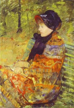 Oil portrait Painting - Profile Portrait of Lydia Cassatt (the Artist's Sister). 1880 by Cassatt,Mary