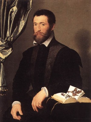 Oil cleve, joos van Painting - Pierre Quthe   1562 by Cleve, Joos van