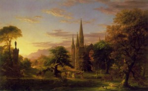 Oil cole, thomas Painting - The Return 1837 by Cole, Thomas