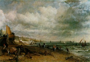 Oil constable,john Painting - Chain Pier, Brighton 1827 by Constable,John