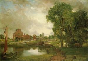 Oil constable,john Painting - Dedham Lock and Mill  c.1820 by Constable,John