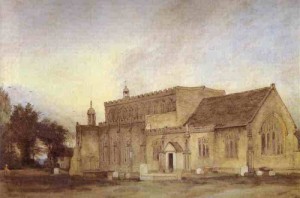 Oil constable,john Painting - East Bergholt Church. 1811 by Constable,John