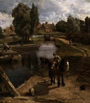 Oil constable,john Painting - Flatford Mill (detail)   1817 by Constable,John