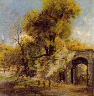 Oil constable,john Painting - Harnham Gate, Salisbury 1821 by Constable,John