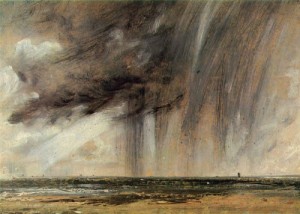 Oil constable,john Painting - Rainstorm off the Coast at Brighton  c.1824-28 by Constable,John