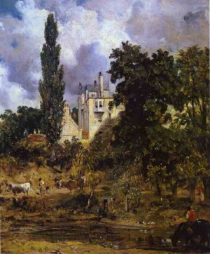 Oil constable,john Painting - The Grove Hampstead (The Admiral's House). c.1832 by Constable,John
