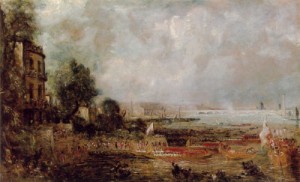 Oil constable,john Painting - The Opening of Waterloo Bridge  1829 by Constable,John