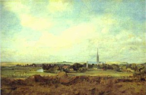 Oil constable,john Painting - View of Salisbury by Constable,John
