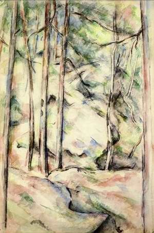 In the Woods IV by Cezanne,Paul