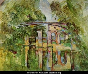 Oil cezanne,paul Painting - Aqueduct And Lock by Cezanne,Paul