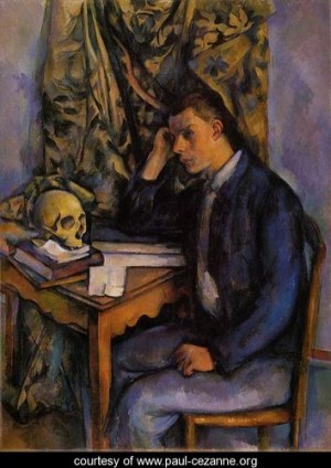  Photograph - Boy With Skull by Cezanne,Paul