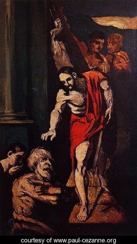 Oil cezanne,paul Painting - Christ In Limbo by Cezanne,Paul