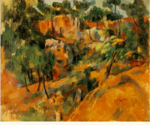 Oil corner Painting - Corner of Quarry  1900-1902 by Cezanne,Paul