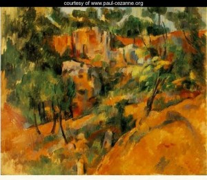 Oil corner Painting - Corner Of The Quarry by Cezanne,Paul