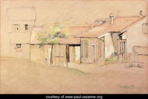  Photograph - Cottaages by Cezanne,Paul