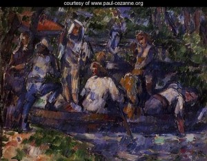 Oil water Painting - Departure By Water by Cezanne,Paul