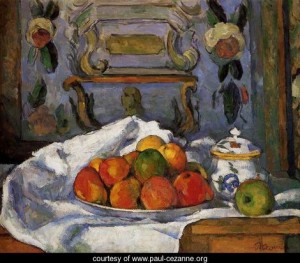 Oil Painting - Dish Of Apples by Cezanne,Paul