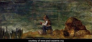  Photograph - Fisherman On The Rocks by Cezanne,Paul