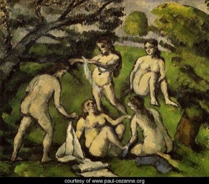  Photograph - Five Bathers by Cezanne,Paul