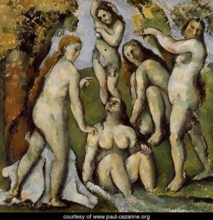  Photograph - Five Bathers2 by Cezanne,Paul