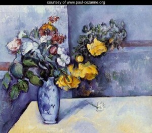  Photograph - Flowers In A Vase3 by Cezanne,Paul