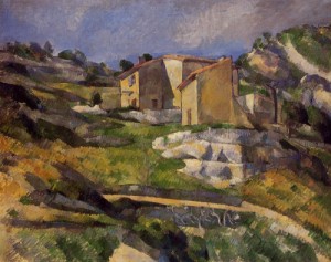 Oil cezanne,paul Painting - Houses in Provence - The Riaux Valley near L'Estaqu by Cezanne,Paul