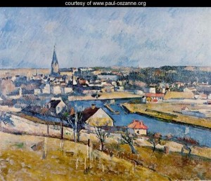 Oil cezanne,paul Painting - Ile De France Landscape2 by Cezanne,Paul