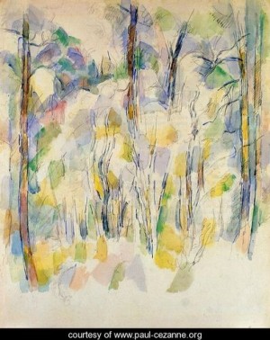 Oil cezanne,paul Painting - In The Woods2 by Cezanne,Paul
