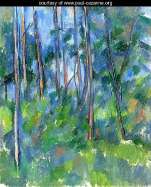 Oil cezanne,paul Painting - In The Woods3 by Cezanne,Paul