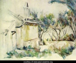 Oil cezanne,paul Painting - Jourdans Cottage2 by Cezanne,Paul