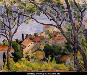 Photograph - L Estaque View Through The Trees by Cezanne,Paul