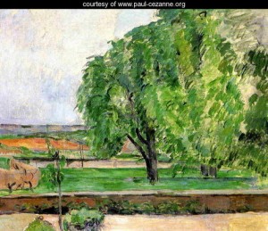 Oil landscape Painting - Landscape At The Jas De Bouffin by Cezanne,Paul
