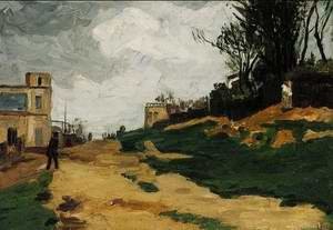 Oil landscape Painting - Landscape IV by Cezanne,Paul