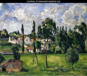 Oil landscape Painting - Landscape With A Canal by Cezanne,Paul