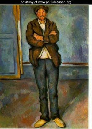 Oil cezanne,paul Painting - Man In A Room by Cezanne,Paul