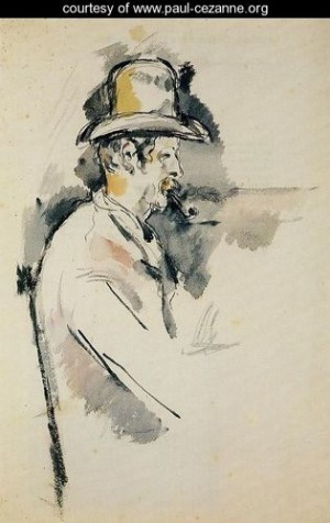  Photograph - Man With A Pipe by Cezanne,Paul
