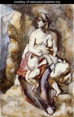 Oil cezanne,paul Painting - Medea (after Delacroix) by Cezanne,Paul