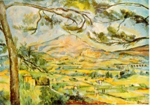 Oil cezanne,paul Painting - Mont Sainte Victoire 1885-1887 by Cezanne,Paul