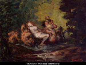 Oil cezanne,paul Painting - Neried And Tritons by Cezanne,Paul