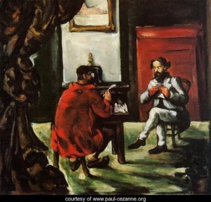 Oil cezanne,paul Painting - Paul Alexis Reading At Zolas House by Cezanne,Paul