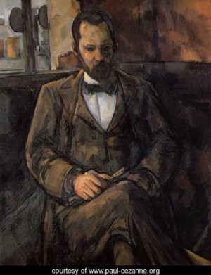 Oil cezanne,paul Painting - Portrait Of Ambroise Vollard by Cezanne,Paul